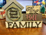 MDF Family name sign - personalised