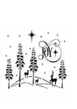 Joy Reindeer Stencil