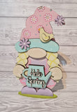MDF spring watering can gnome