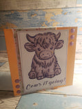 Highland Cow stencil - Cow's it going