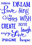 Large Text Words and Sentiments