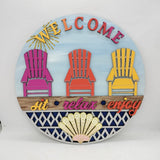 MDF Beach Adirondak Plaque