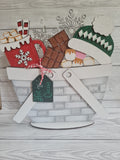 MDF Basket with Ornaments or Poinsettia or Hot Cocoa