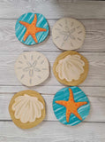 MDF Set of 6 Beach Coasters