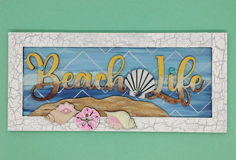 MDF Beach Life sign