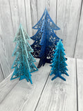 MDF Set of 3 Christmas Trees