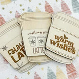 MDF Coffee cup Gift Card Holders