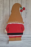 MDF Gingerbread Gnome Shelf Sitter