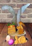 MDF Corner Shelf and rabbit accesories