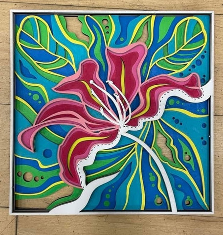 MDF Tropical / Exotic Layered Flower