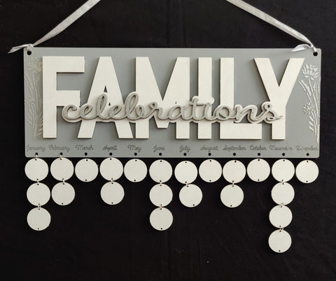 Family Celebrations MDF Sign