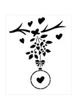 CLEARANCE - Hanging Mistletoe Bauble stencil