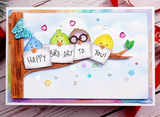 Happy Birthday Bird Metal Die