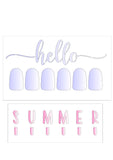 Hello Summer stencil - 2 layer stencil