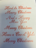 Highland Cow Christmas Sentiments