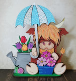 MDF HIghland Cow Watering Can