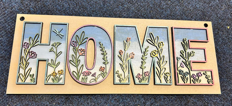 MDF HOME wildflower alphabet - or alphabet letters