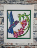 MDF FINISHED SAMPLE -  LAYERED HUMMINGBIRD