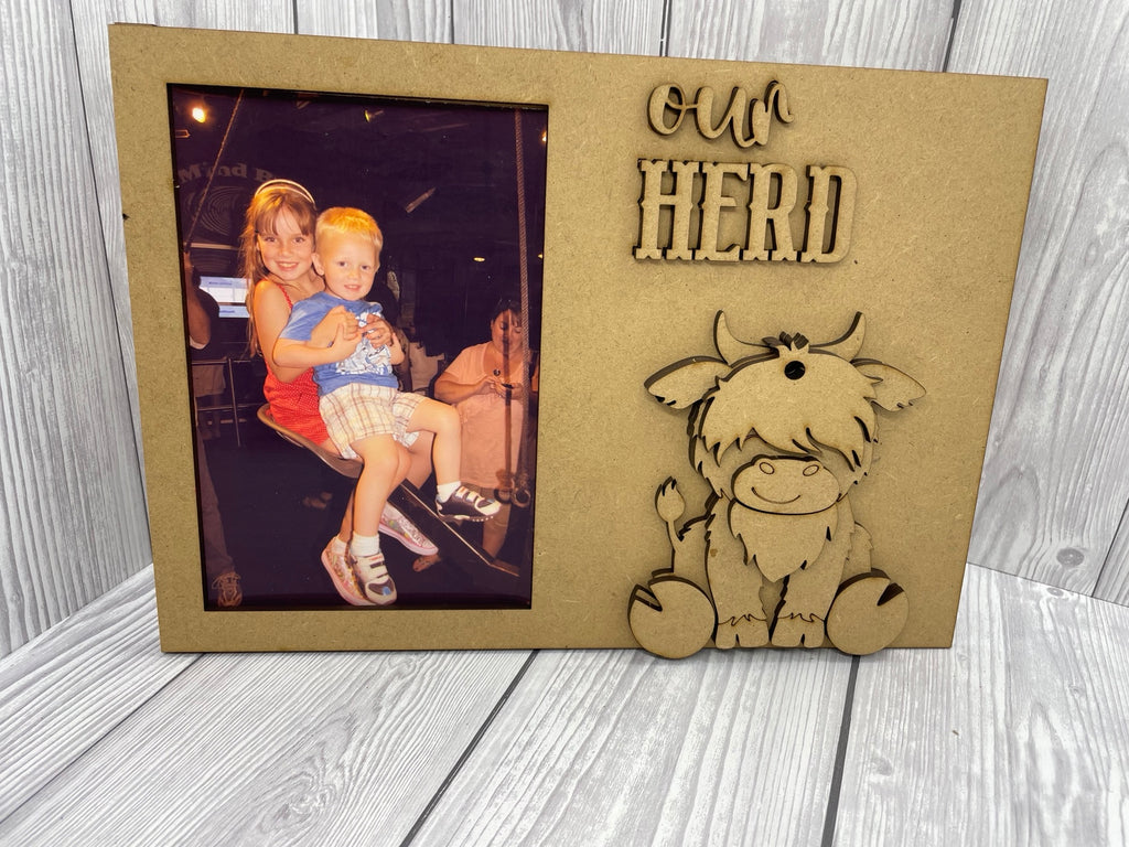 MDF Our Herd Photo Frame – Glitzcraft