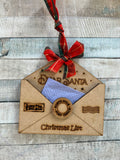 MDF Santa Mail Ornament