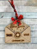 MDF Santa Mail Ornament