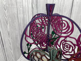 MDF - set of 3 pumpkins with Floral Designs