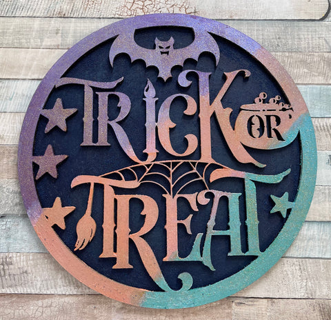 MDF Trick or Treat Sign