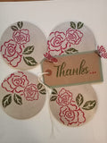 Thanks rose stencil