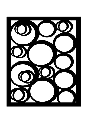 Abstract Circles Stencil