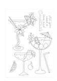 Divine Designs - All you need is love and cocktails A5 stamp set