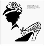 Art Deco hat and shoe  Vintage retro 1920s style