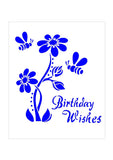 Bee Stencil - Birthday wishes