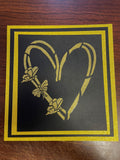 Butterfly Heart Stencil