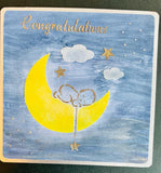 2 layer stencil baby moon
