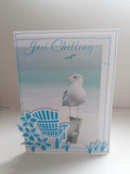 CLEARANCE - Floral Sea Theme - Floral Deck Chair Just Chilling
