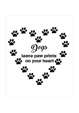 Dogs leave paw prints
