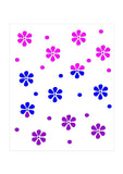 Dotty Floral Stencil -  donation to Brownies with each sale