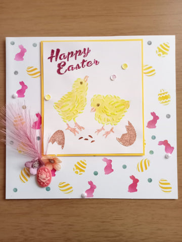 Easter background stencil