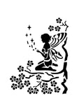Fairy Cherry Blossom Stencil