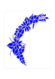CLEARANCE - Floral Curve Stencil
