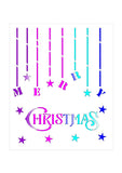 Hanging Merry Christmas Stencil