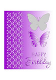 Happy Birthday layered Butterfly stencil