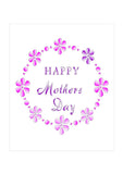 Happy Mothers Day Floral Wreath