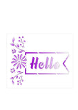 CLEARANCE - Hello Flowers Banner Stencil