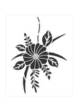 Hibiscus Bloom Stencil