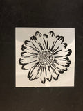 Flower Face Stencil
