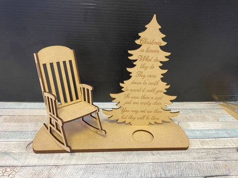 MDF Rocking Chair Christmas Remembrance