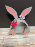 MDF  / Acrylic Easter Bunny Candy jar / Bank