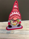 MDF Gonk - Valentine / Love / Gnome with Heart treat cup