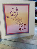 Love Heart Explosion stencil